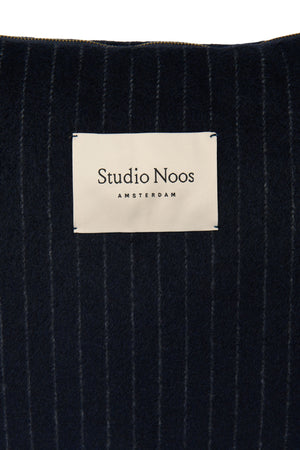 Studio Noos Wickeltasche Flannel Chalkstripe "Diaper Bag" | Dark Blue