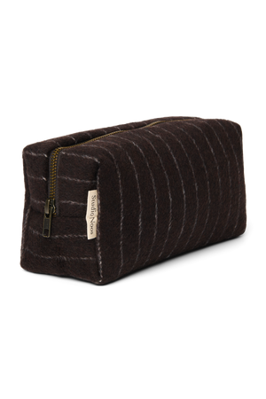 Studio Noos Tasche Flannel Chalkstripe "Pouch" | Brown