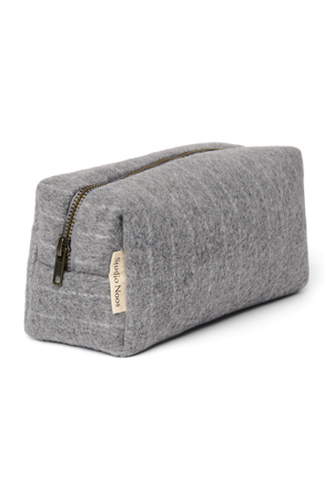 Studio Noos Tasche Flannel Chalkstripe "Pouch" | Light Grey