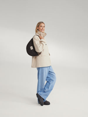 Studio Noos Umhängetasche Flannel Chalkstripe "Adult Fanny Pack" | Brown