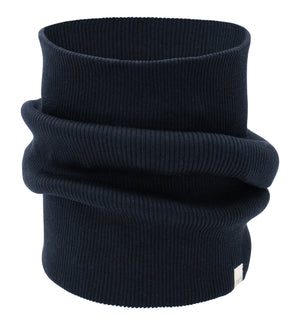 Minimalisma Loop-Schal Seide Baumwolle "Birk" in Dark Blue
