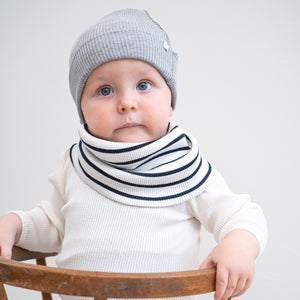 Minimalisma Loop-Schal Seide Baumwolle "Birk" in Sailor – Detailansicht 2