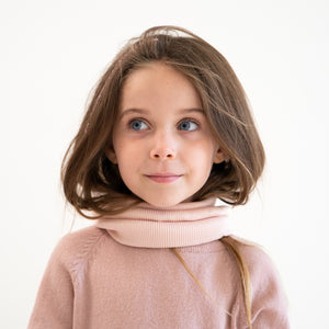Minimalisma Loop-Schal Seide Baumwolle" Birk" in Sweet Rose – Detailansicht 2