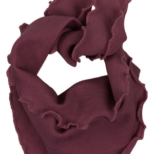 Minimalisma Bandana Lätzchen Merino "Abib" in Bordeaux