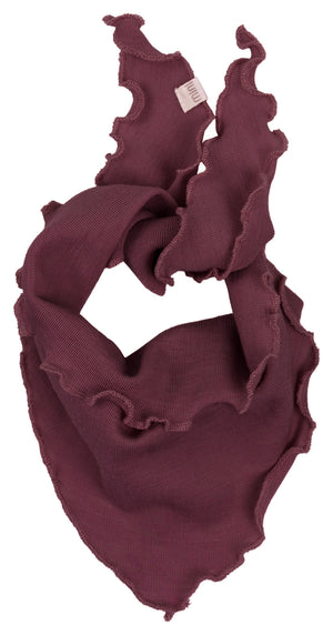 Minimalisma Bandana Lätzchen Merino "Abib" in Bordeaux