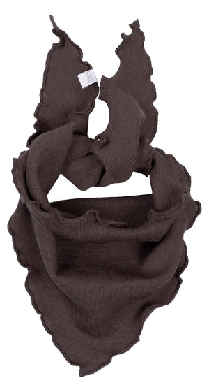Minimalisma Bandana Lätzchen Merino "Abib" in Dark Chocolate