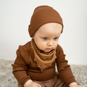 minimalisma Bandana Lätzchen "Abib" Merino | Golden Wheat