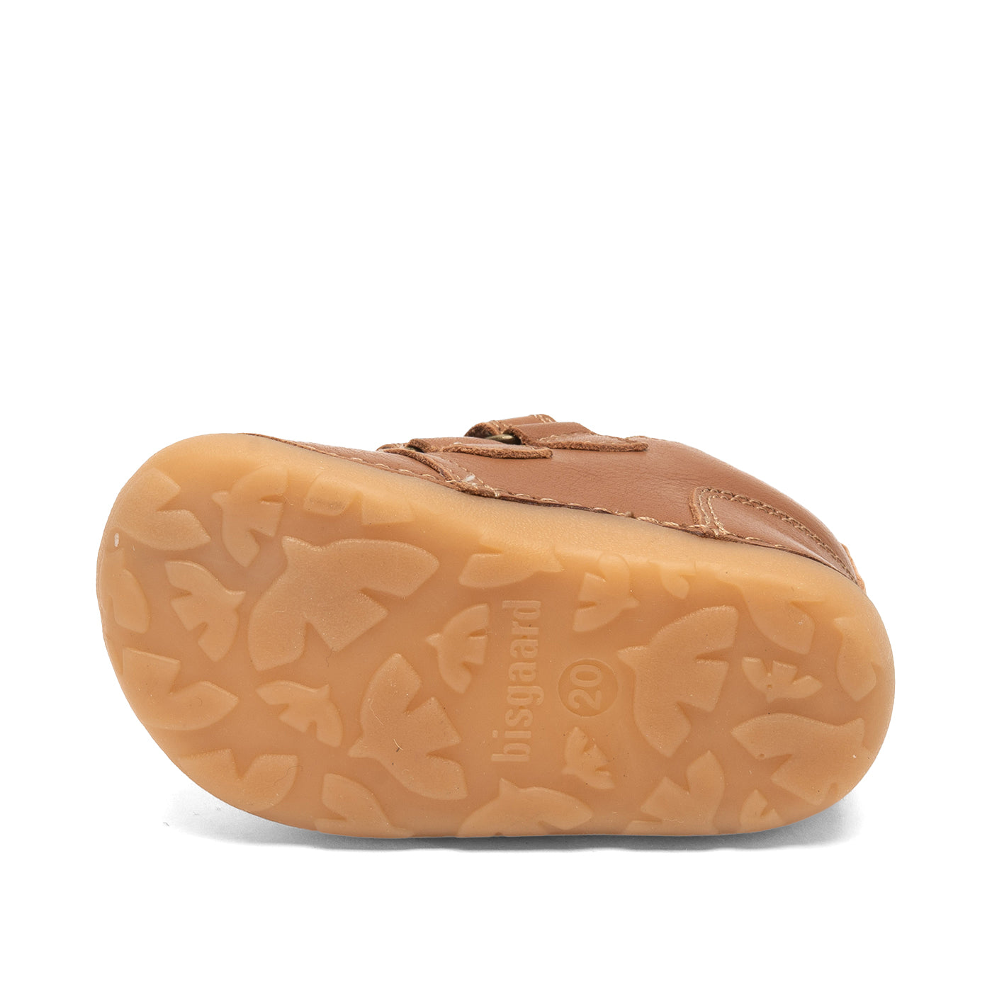 Bisgaard Baby-Schuhe mit Lammfell | Cognac