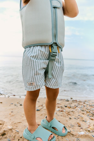 Liewood Badeshorts "Duke" Stripe Peppermint / Crisp White