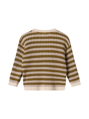 MarMar Copenhagen Strickjacke "Modal" Cashew Stripe