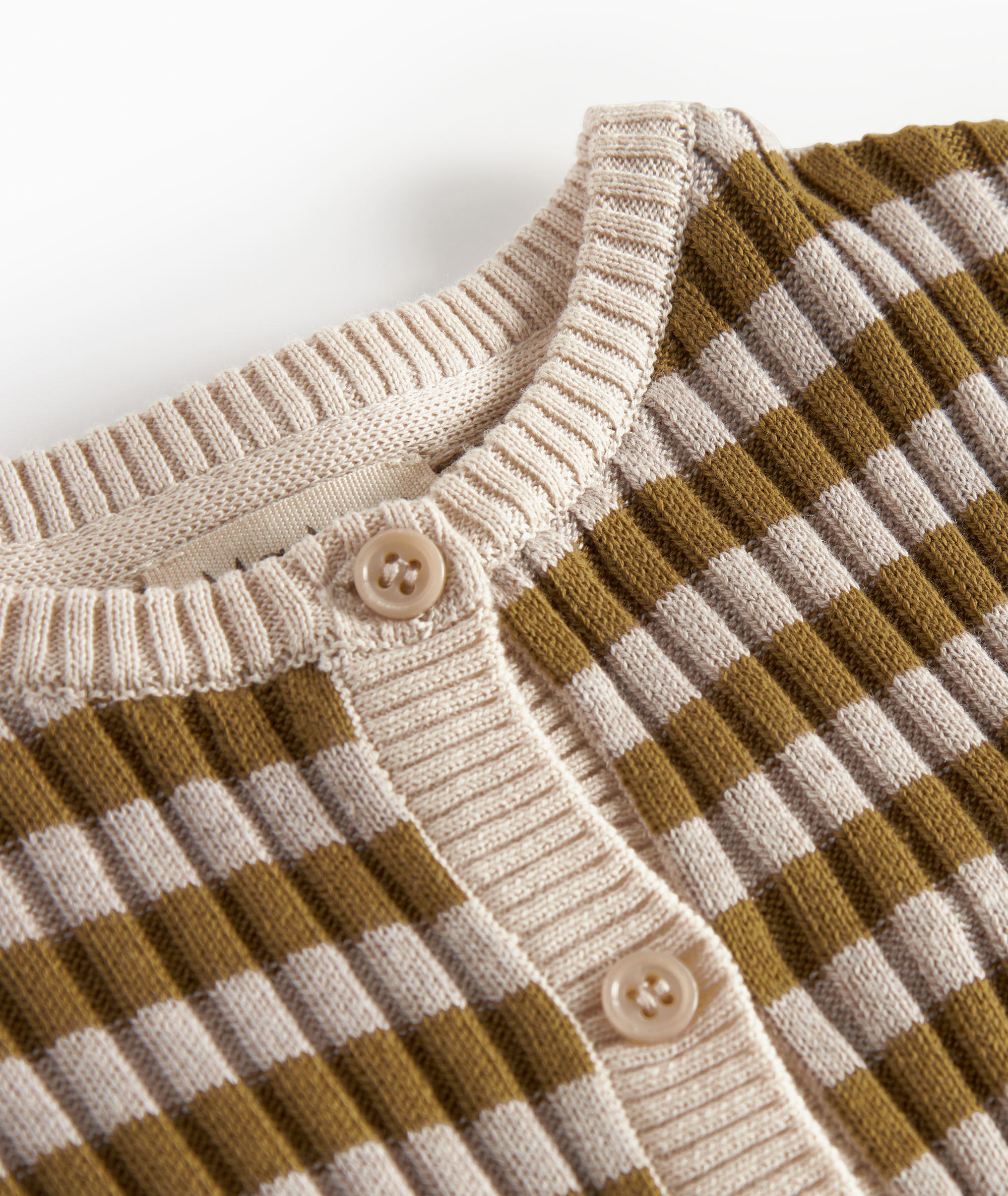 MarMar Copenhagen Strickjacke "Modal" Cashew Stripe