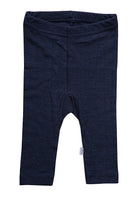 Joha Baby- und Kinderleggings aus Merinowolle in Navy – weiche, temperaturregulierende Hose mit elastischem Bund.