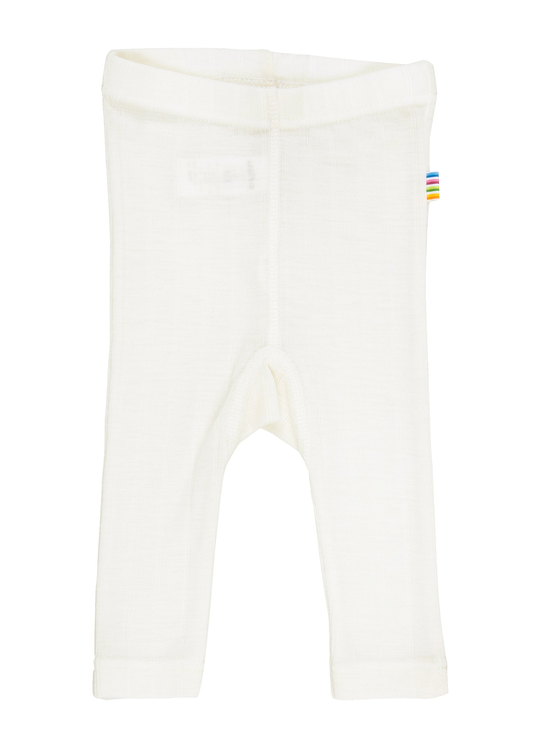 Joha Baby- und Kinderleggings aus Merinowolle in Off White– weiche, temperaturregulierende Hose mit elastischem Bund.