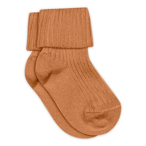 MP Denmark Rib-Socken aus Baumwolle Baby Socken | Cinnamon