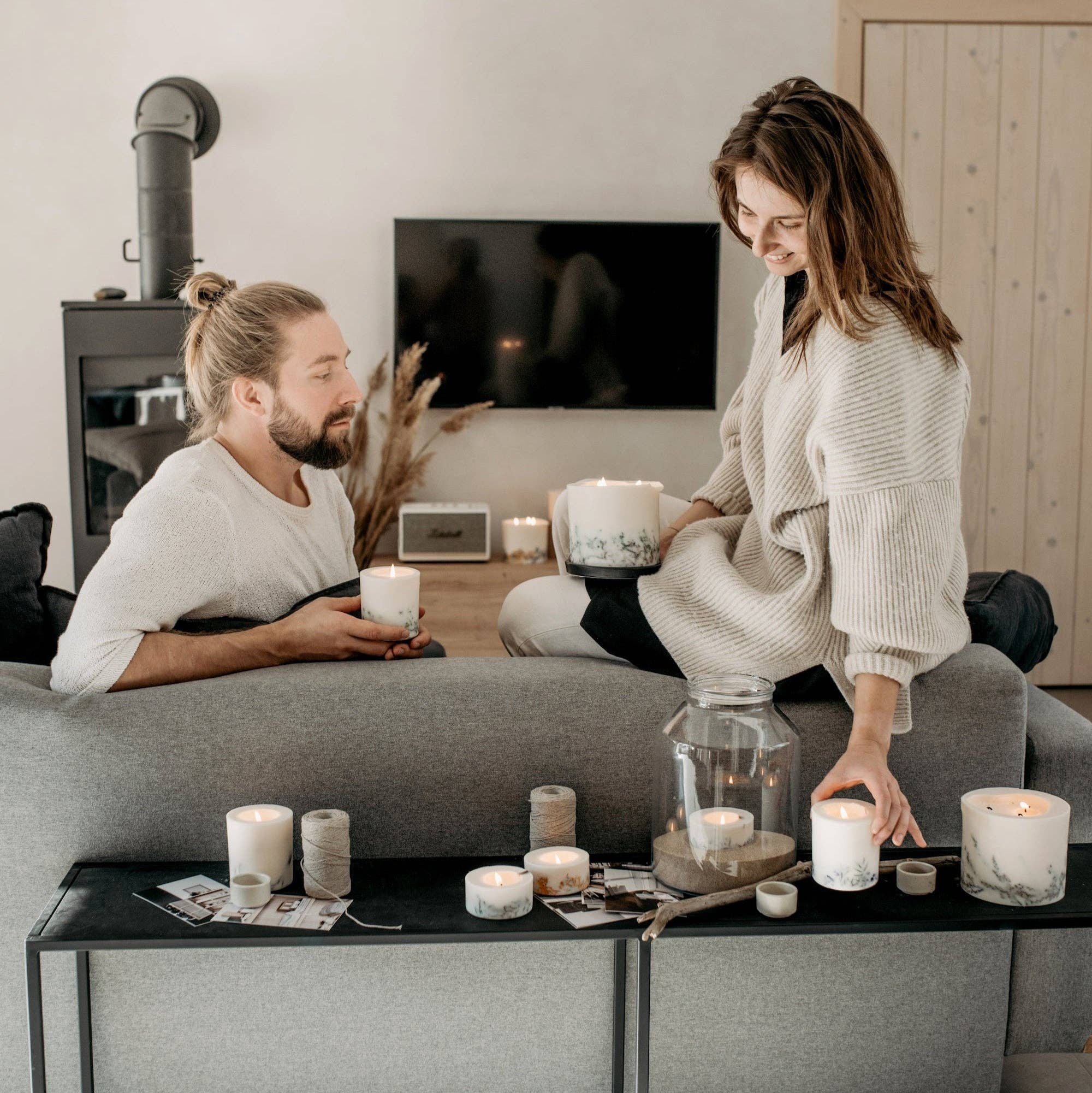 the Munio Mini Sojawachs Duftkerze -  Juniper & Limonium