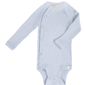 minimalisma Wickelbody Bibi aus Seide-Baumwolle in Clearwater für Babys