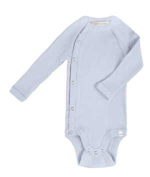 minimalisma Wickelbody Bibi aus Seide-Baumwolle in Clearwater für Babys