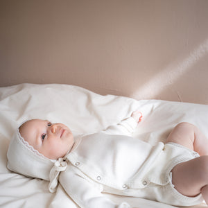minimalisma Wickel-Body Seide-Baumwolle "Bibi" Cream