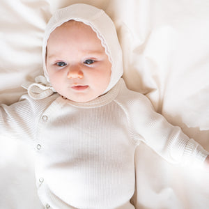 minimalisma Wickel-Body Seide-Baumwolle "Bibi" Cream