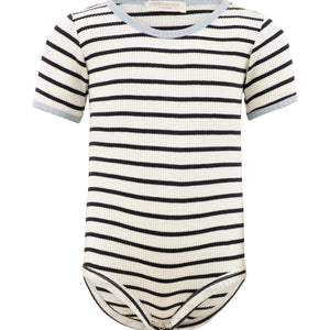 minimalisma Kurzarmbody Seide-Baumwolle "Baldur" Sailor mit Clearwater