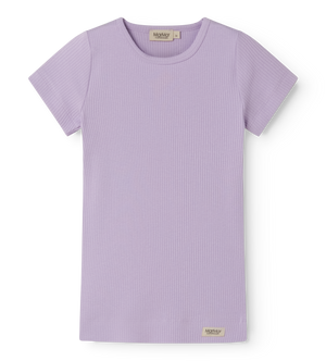 Kinder-T-Shirt von MarMar Copenhagen, Plain Tee SS Lilacs, weich & dehnbar, aus Modal und Bio-Baumwolle