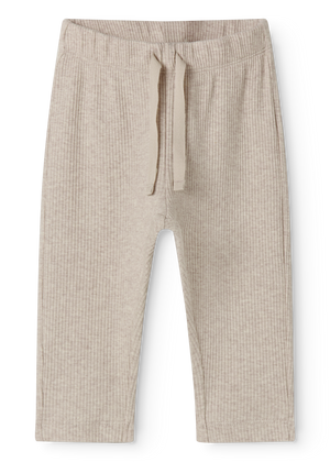 Kinderhose von MarMar Copenhagen, Pitti Hose Light Beige Melange, weich & dehnbar, aus Modal und Bio-Baumwolle, bequeme Alltags-Hose