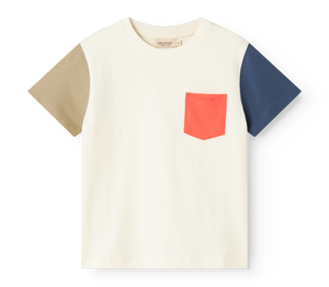 Kinder-T-Shirt von MarMar Copenhagen, Tad T-Shirt Colour Block, weich & bequem, stylisches Colour Block Design
