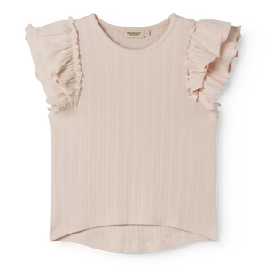 Shirt von MarMar Copenhagen, Tavora Frill Shirt Misty Pink, weich & bequem, Langarm mit Rüschen am Arm