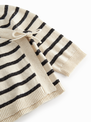 MarMar Copenhagen Wickel-Cardigan "Tanea" | Off White Stripe