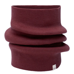 Minimalisma Loop-Schal Merino "Argir" in Bordeaux