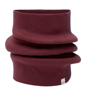 Minimalisma Loop-Schal Merino "Argir" in Bordeaux