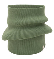 Loop-Schal aus 100 % Merinowolle in Greenery– nahtlos und weich, ideal für Kinder & Erwachsene
