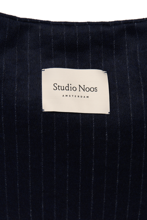 Studio Noos Shopper-Tasche Flannel Chalkstripe "Mom Bag" | Dark Blue