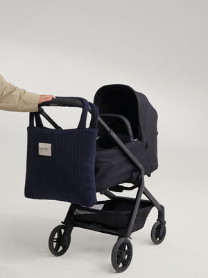 Studio Noos Shopper-Tasche Flannel Chalkstripe "Mom Bag" | Dark Blue