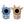 The Zoofamily Zoo Walkie Talkie mixed - Racoon- Deer blau/braun