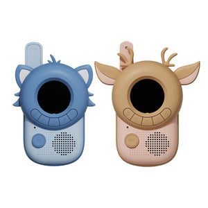 The Zoofamily Zoo Walkie Talkie mixed - Racoon- Deer blau/braun
