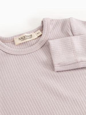 MarMar Copenhagen Langarm-Body – Plain Body LS | Cloud Gray