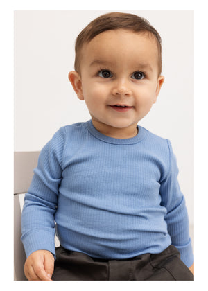 MarMar Copenhagen Langarm-Body – Plain Body LS | Blue Heaven