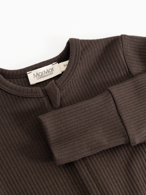 MarMar Copenhagen Strampler – Rompy Zip | Dark Roast