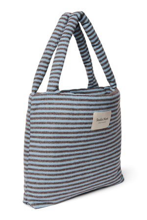 Studio Noos Wickeltasche "Mom Bag" | Wool Light Blue Brown