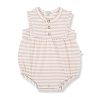 1+ in the family Romper Cinnia Blossom aus Baumwoll-Modal-Mix für Babys