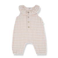 1+ in the family Overall Egina T mit kariertem Stoff für BabysBlossom