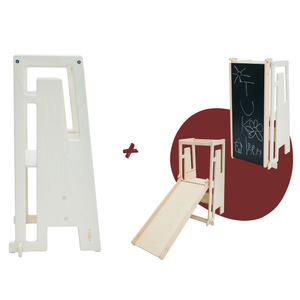 Tuki® Entdeckerset – Lernturm + Rutsche mit Maltafel