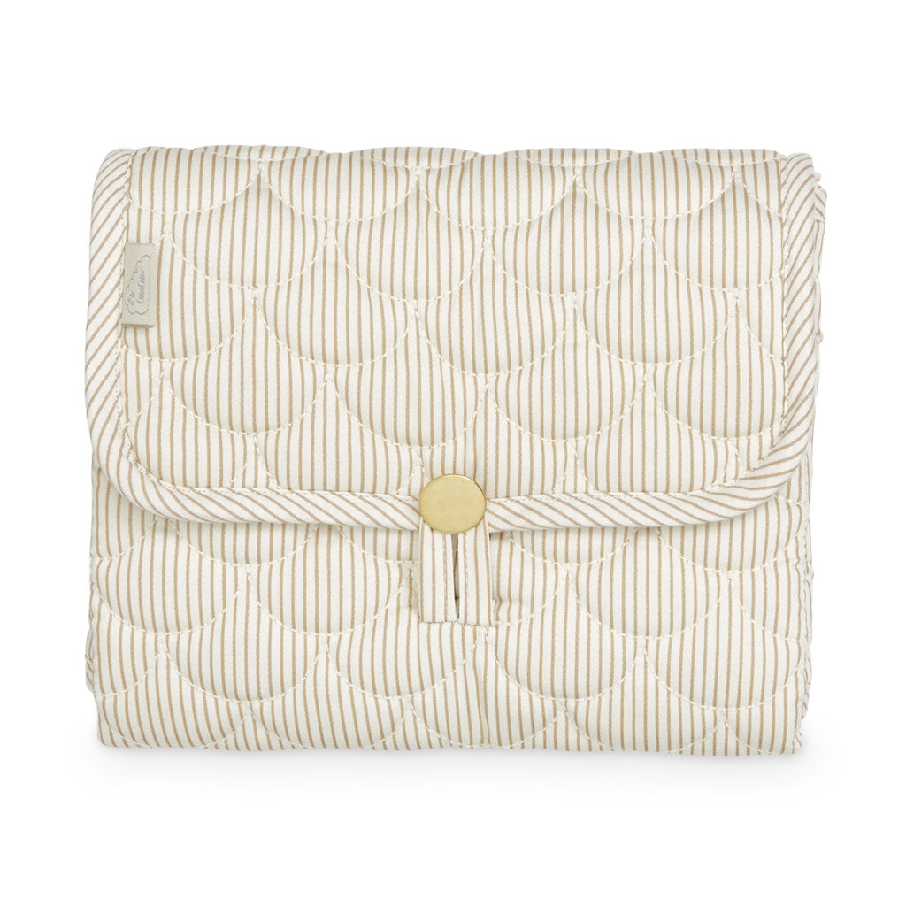 Cam Cam Wickelunterlage | Classic Stripes Camel