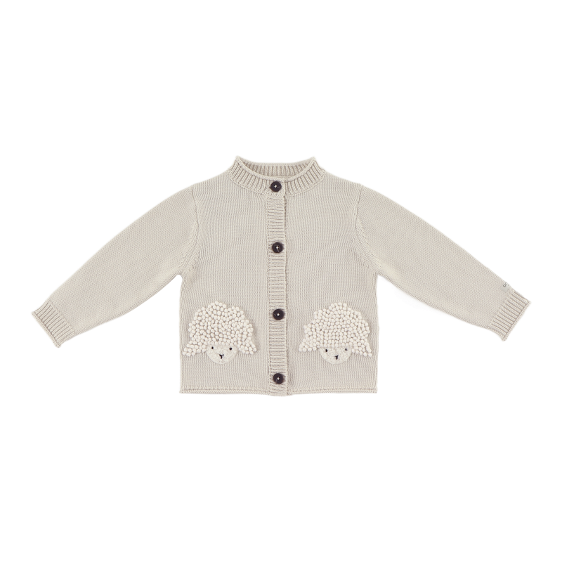 Donsje Dieck Cardigan | Lammies | White Sand