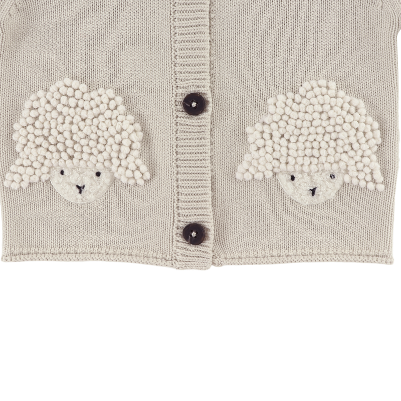 Donsje Dieck Cardigan | Lammies | White Sand