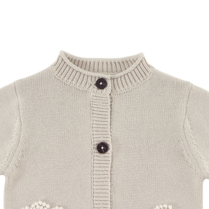 Donsje Dieck Cardigan | Lammies | White Sand