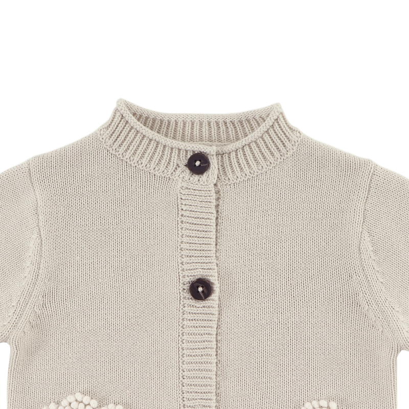 Donsje Dieck Cardigan | Lammies | White Sand