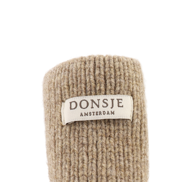 Donsje Maicer Merino Wool Booties | Bear | Milk Chocolate Melange