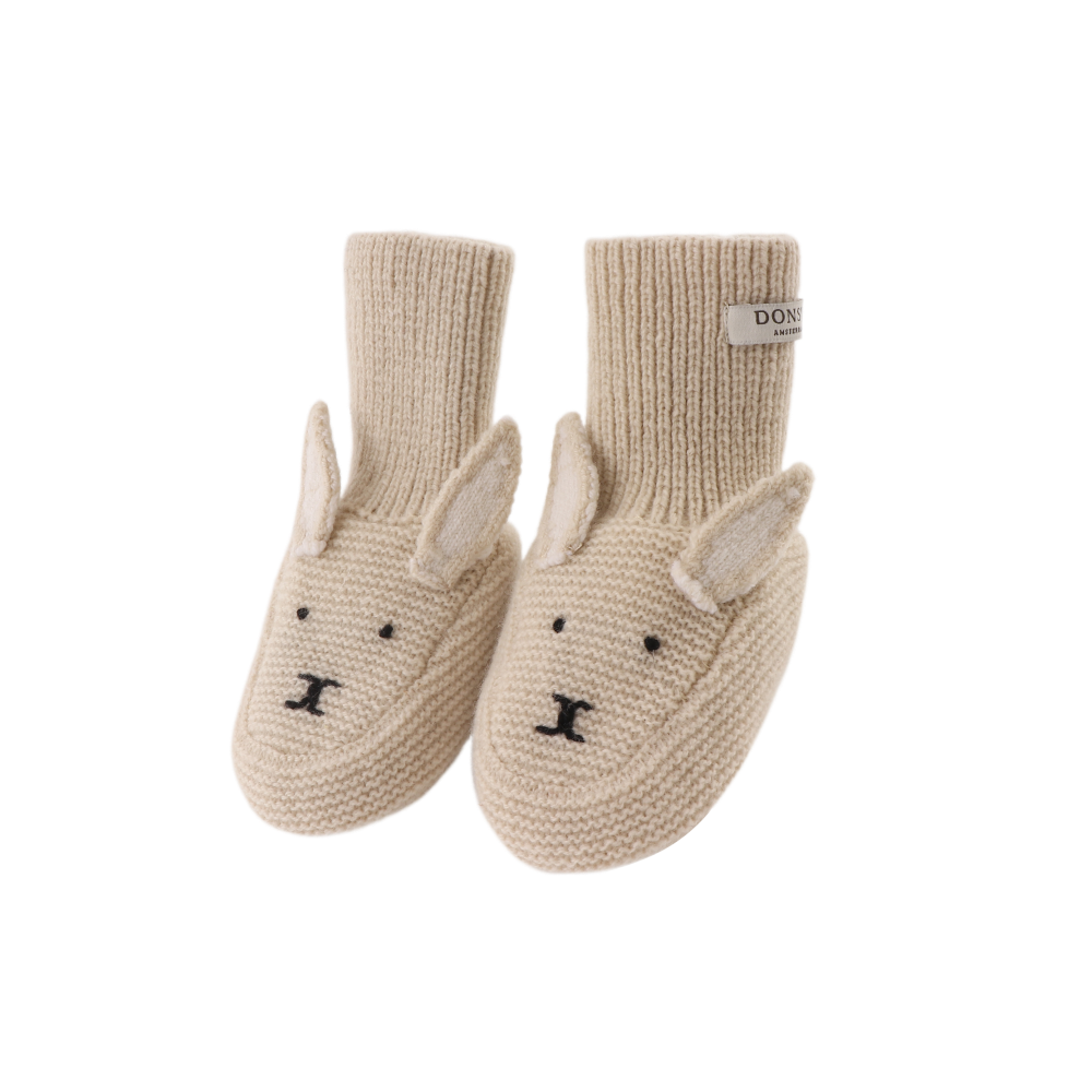 Donsje Maicer Merino Wool Booties | Bunny | Soft Sand